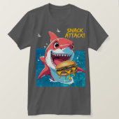 Snack Attack Shark Tシャツ (デザイン正面)