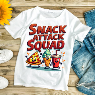 Snack Attack Squad – お菓子が大好きな人へ Tシャツ