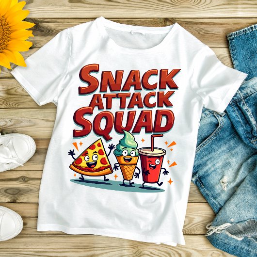 Snack Attack Squad – お菓子が大好きな人へ Tシャツ