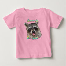 Snack Bandit 面白いアライグマ 子供服Tシャツ – かわいい