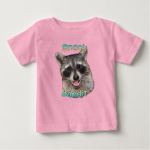 Snack Bandit Funny Raccoon Toddler T-Shirt – Cute 