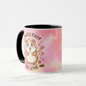 Snack First, Life Later Mug – Funny Snack Lover  マグカップ (正面左)