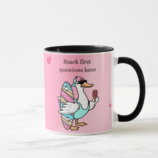 Snack First, Questions Later Mug | Cool Duck  マグカップ (右)