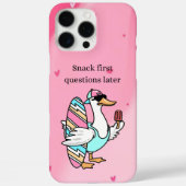 Snack First, Questions Later Shirt | Cool Duck  Case-Mate iPhoneケース (裏面)