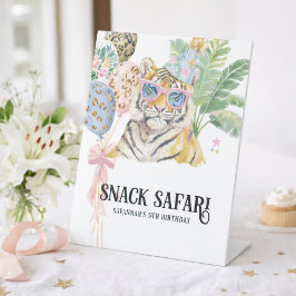 Snack Safari Jungle Birthday Party 台座サイン