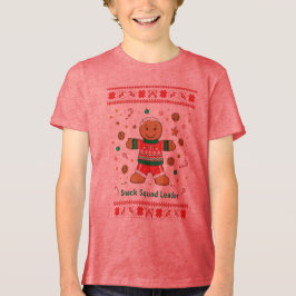 Snack Squad Leader Powered by Treats Ugly Sweater トライブレンドＴシャツ