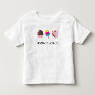 #SNACKGOALSカップケーキポップシクルケーキスライス トドラーTシャツ