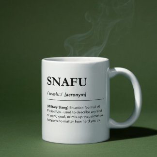 SNAFU 定義 マグカップ 冗談 アクロニム オフィス ユーモア