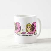SNAG (Snail Drag) Queen Mug – Funny Drag Snail Art コーヒーマグカップ (正面右)