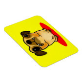 Snaggleの歯のパグ マグネット (右側)