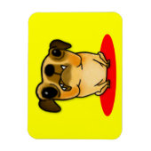 Snaggleの歯のパグ マグネット (縦)