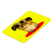 Snaggleの歯のパグ マグネット (左側)