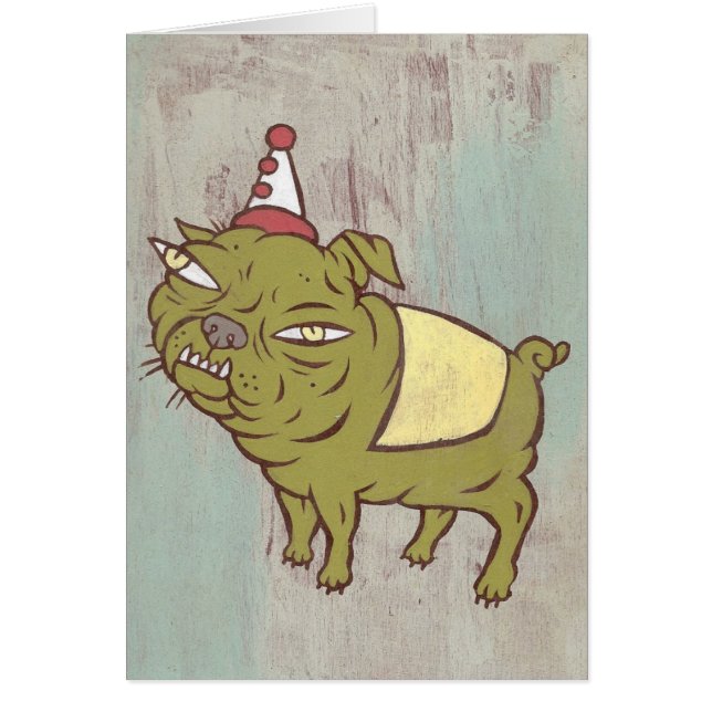 Snaggle犬カード (正面)