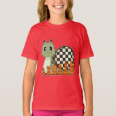 Snail Chessboard Chess Board game Tシャツ (正面)