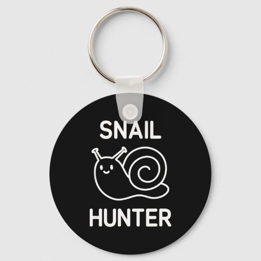 Snail Hunter, Funny, Jokes, Sarcastic  キーホルダー (正面)