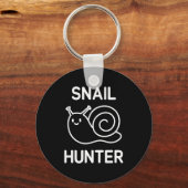 Snail Hunter, Funny, Jokes, Sarcastic  キーホルダー (正面)