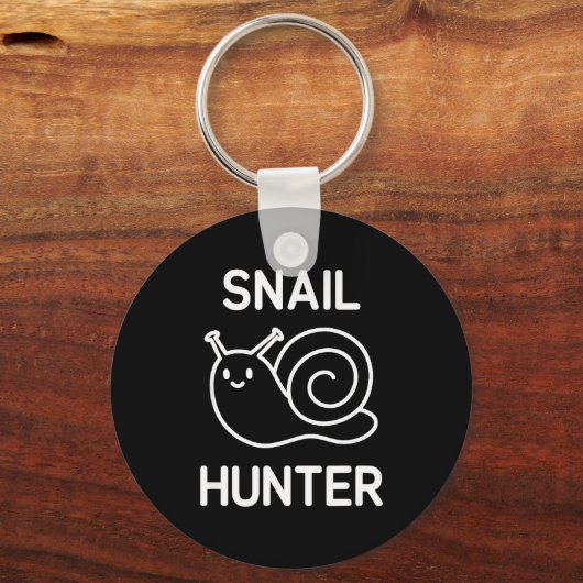 Snail Hunter, Funny, Jokes, Sarcastic キーホルダー (正面)