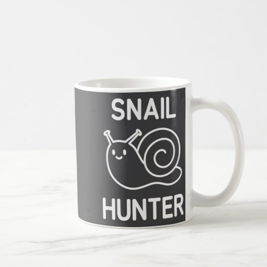 Snail Hunter, Funny, Jokes, Sarcastic  コーヒーマグカップ (右)