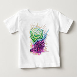 Snail in the Fig colorful ベビーTシャツ
