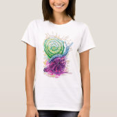 Snail in the Fig colorful Tシャツ (正面)