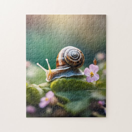 snail in the garden ジグソーパズル (縦)