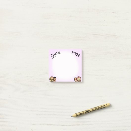 Snail mail ポストイット (デスク上)