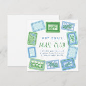 snail mail art club 招待状 (正面/裏面)