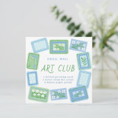 snail mail art club 招待状 (スタンド正面)