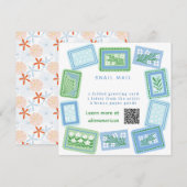 snail mail art club 招待状 (正面/裏面)