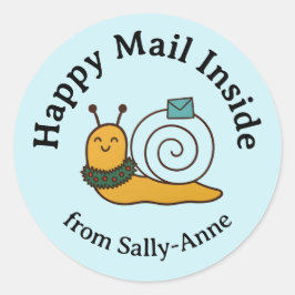 Snail Mail Envelope Sticker Set ラウンドシール