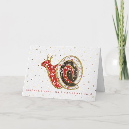 Snail Mail Fun Christmas Card カード (正面)