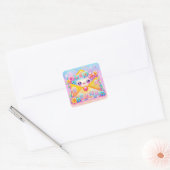 Snail Mail Kawaii Envelope Stickers スクエアシール (封筒)