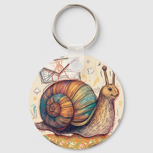Snail Mail Keychain キーホルダー (裏面)