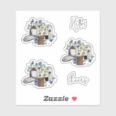 Snail Mail Mailbox Illustration Shaped Stickers シール (シート)