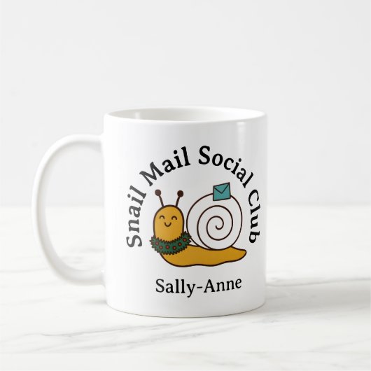 Snail Mail Social Club Cosy Letter Writer コーヒーマグカップ (左)
