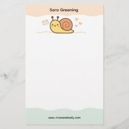 Snail Mail Social Club Cute Name Stationery 便箋