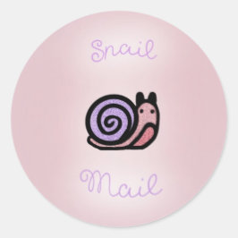‘snail mail’ sticker set ラウンドシール