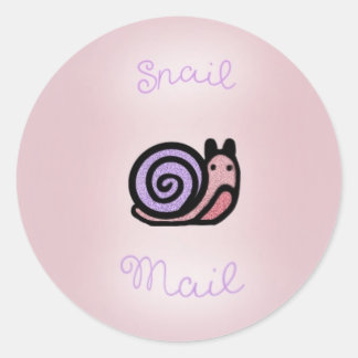 ‘snail mail’ sticker set ラウンドシール