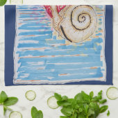 Snail on the Strawberry キッチンタオル (折り畳み)