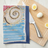 Snail on the Strawberry キッチンタオル (四つ折り)