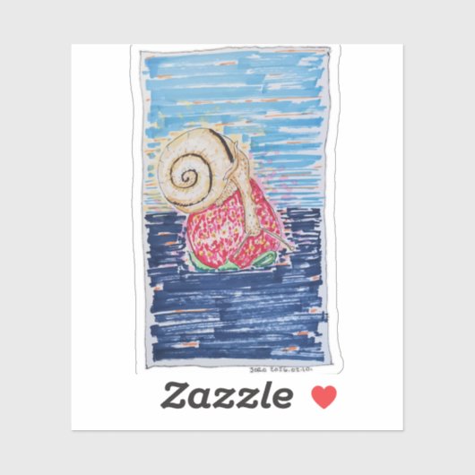 Snail on the Strawberry シール (シート)