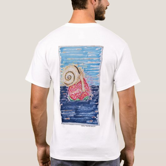 Snail on the Strawberry Tシャツ (裏面)