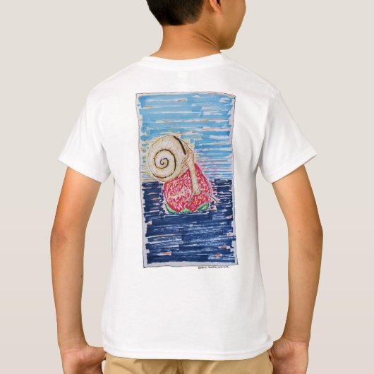Snail on the Strawberry Tシャツ (裏面)