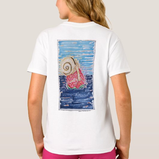 Snail on the Strawberry Tシャツ (裏面)