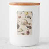 Snail Slug Garden Pet Gastropod Botanical Snails フードラベル (正面)