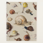 Snail Slug Garden Pet Gastropod Botanical Snails プランナー手帳 (正面)