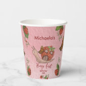 Snail & Strawberry 'Berry First' Party Cups 紙コップ (裏面)