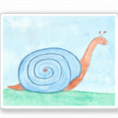 Snail With a Blue Shell シール (正面)