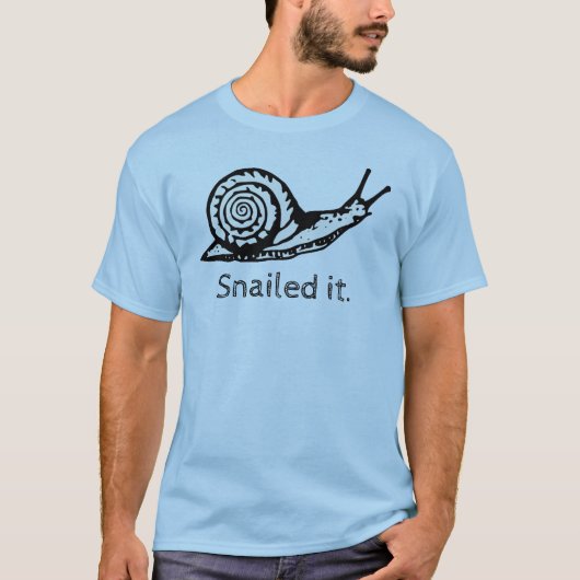 Snailedそれおもしろいなかたつむりのワイシャツ Tシャツ (正面)