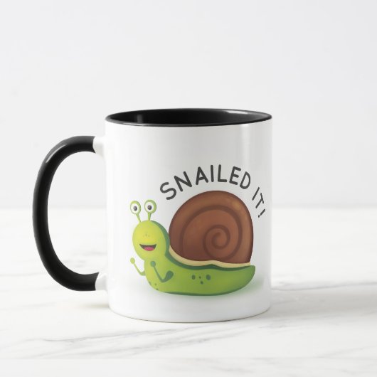 Snailedそれ黒の信号器のマグ マグカップ (左)